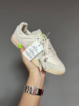 Чоловічі та жіночі кросівки Adidas Samba LIGHT BEIGE фото