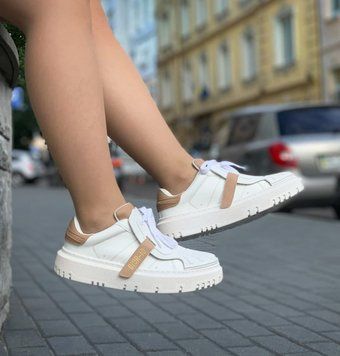 Женские кроссовки 2021 Christian Dior ID White Beige Flips фото