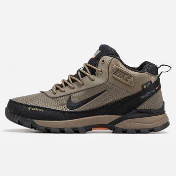 Чоловічі зимові кросівки Nike Rivah Fur Gore-Tex Brown Black фото