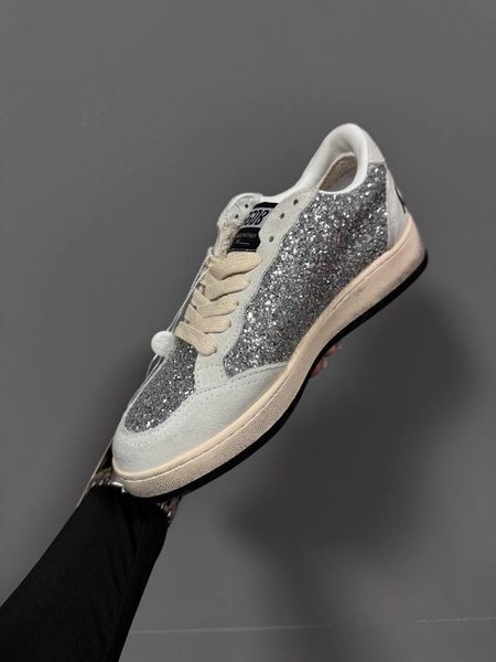 Жіночі кросівки Golden Goose GGDB BALLSTAR SPARKLE LIGHT GREY Premium фото