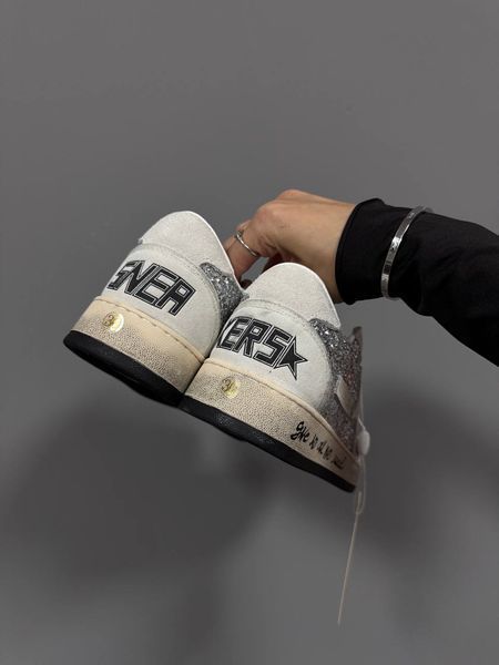 Жіночі кросівки Golden Goose GGDB BALLSTAR SPARKLE LIGHT GREY Premium фото