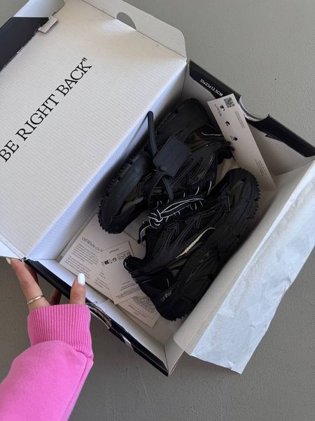 Чоловічі та жіночі кросівки OFF-WHITE Be Right Back BLACK Original Box фото