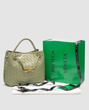 Жіноча сумка Bottega Veneta Andiamo Bag Travertine Premium фото