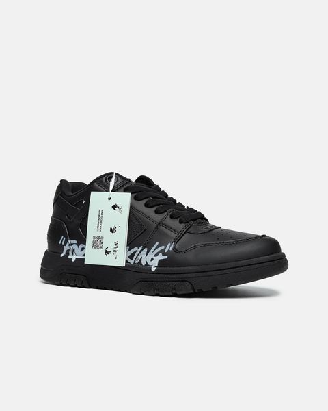 Мужские кроссовки Off-White Out of Office "For Walking Black" фото
