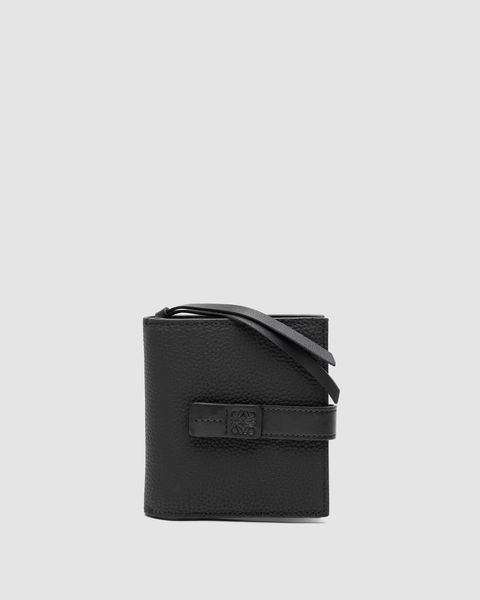 Гаманець Loewe Two-tone Leather Wallet Black Premium фото