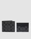 Кошелёк Coach Boxed 3 In 1 Wallet Gift Set In Signature Canvas Black Logo Premium re-126789 фото 2