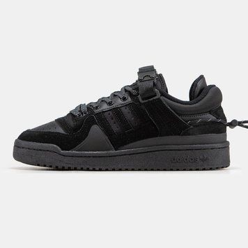 Чоловічі та жіночі кросівки Adidas Forum x Bad Bunny "Black" фото