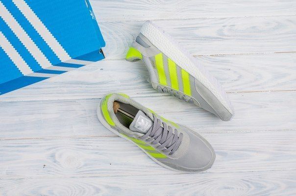 Чоловічі кросівки Iniki grey green Adidas фото