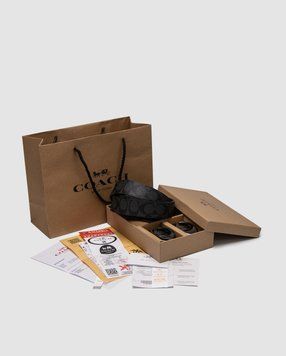 Ремінь Coach Belt Kit Grey Canvas/Canvas Fittings Premium фото
