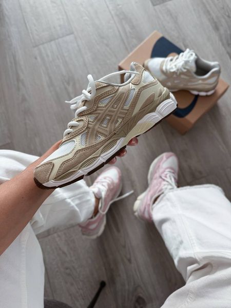 Чоловічі та жіночі кросівки Asics Gel-Nyc White Feather Grey фото