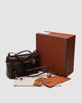 Жіноча сумка Loro Piana Extra Bag L23 Chocolate Leathe Premium фото