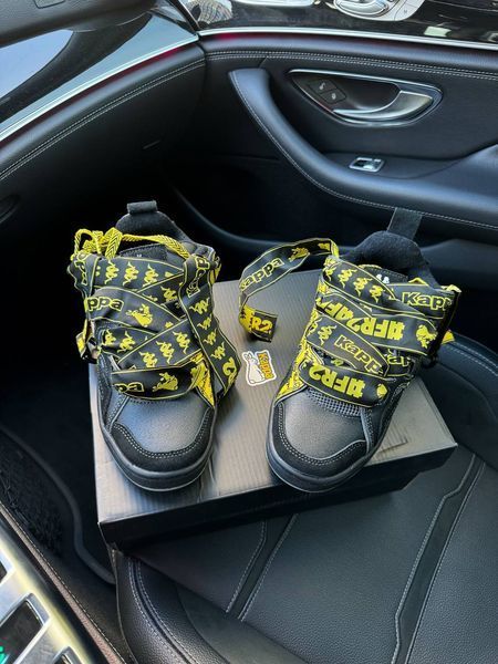 Мужские и женские кроссовки Kappa Fatty Black Yellow фото