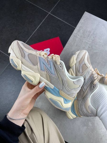 Унісекс кросівки New Balance 9060 Ivory Cream Pink Sand фото