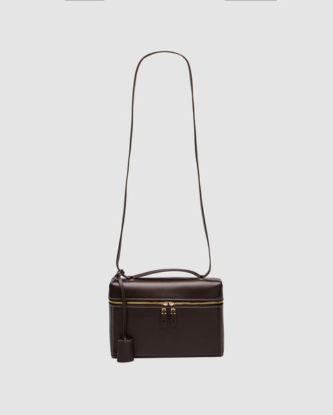 Жіноча сумка Loro Piana Extra Bag L23 Chocolate Leathe Premium фото