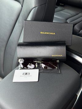 Солнцезащитные очки Balenciaga Grey/Silver BB0487S 002 61/17/145 Premium фото