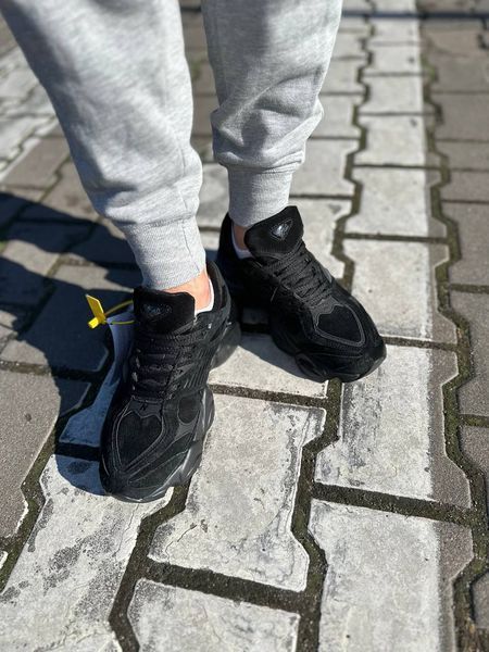 Чоловічі та жіночі кросівки New Balance 9060 ХУТРО❄ Full Black фото