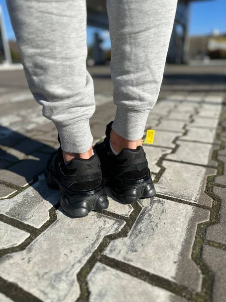 Чоловічі та жіночі кросівки New Balance 9060 ХУТРО❄ Full Black фото
