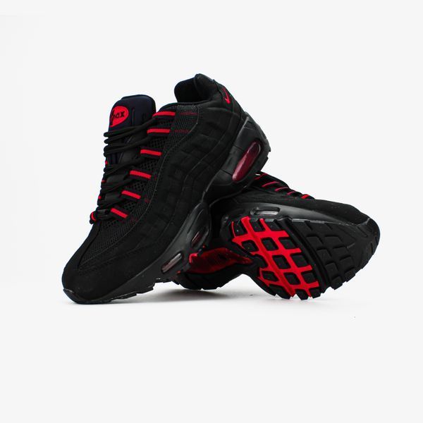 Мужские кроссовки Nike Air Max 95 GS "Black/Red" фото
