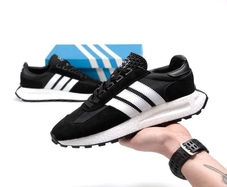 Чоловічі кросівки Adidas Retropy E5 Black White фото