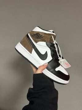 Чоловічі та жіночі кросівки Nike Air Jordan 1 &ldquo;DARK MOCHA&rdquo; Fur фото