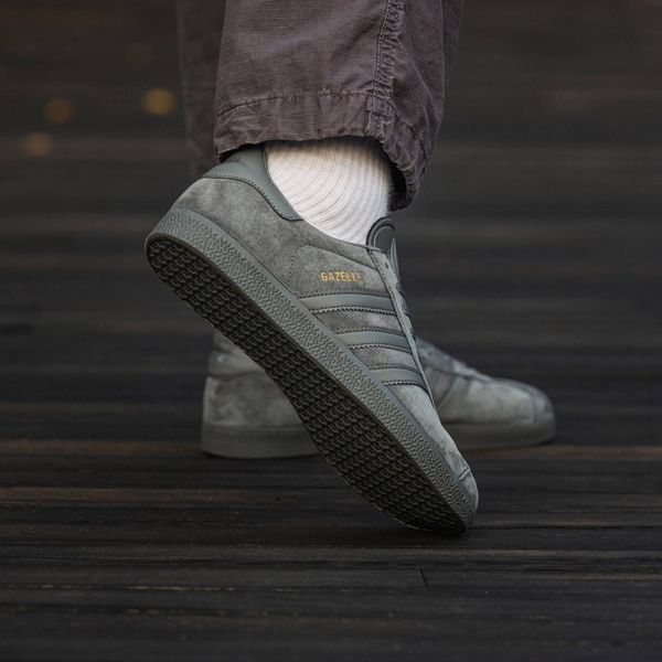 Мужские кроссовки Adidas Gazelle Dark Grey фото