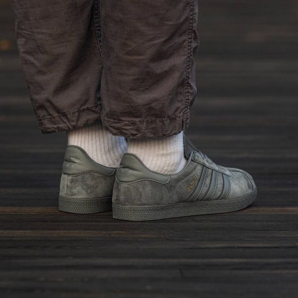 Мужские кроссовки Adidas Gazelle Dark Grey фото