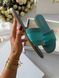 Женские шлепанцы Christian Dior Dway Slippers Blue Premium re-11341 фото 4