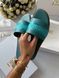 Женские шлепанцы Christian Dior Dway Slippers Blue Premium re-11341 фото 2