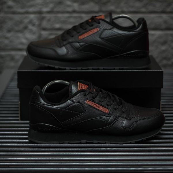 Чоловічі кросівки Classic Black Brown Reebok фото