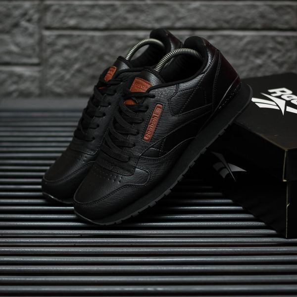 Чоловічі кросівки Classic Black Brown Reebok фото