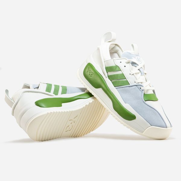 Женские и мужские кроссовки Adidas Y-3 Rivalry White Green (Original Box) фото