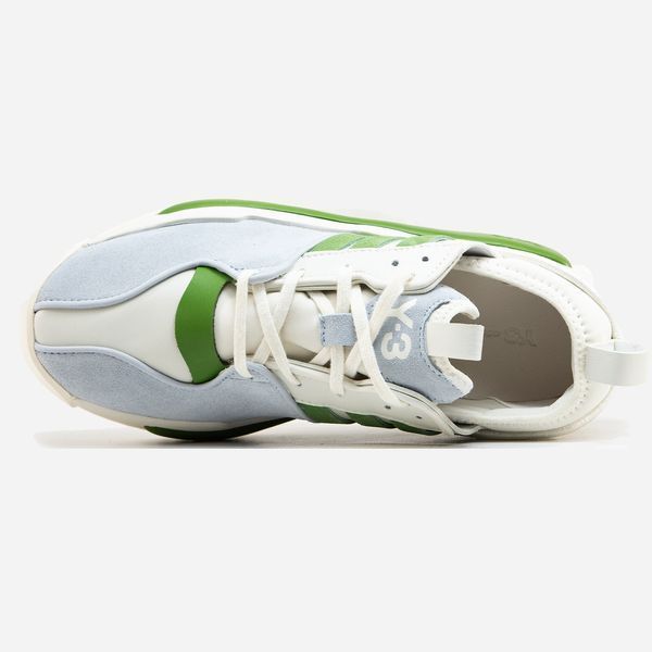Женские и мужские кроссовки Adidas Y-3 Rivalry White Green (Original Box) фото