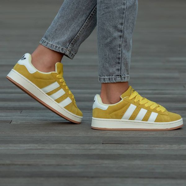 Женские кроссовки Adidas Campus Yellow фото