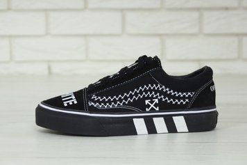 Женские кеды Old Skool Black Off white women V a n s фото