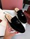 Женские шлепанцы Loro Piana Mules Black Premium re-129519 фото 3