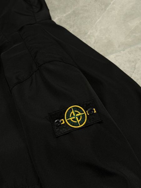 Premium ветровка Stone Island Logo Black фото