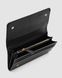 Кошелёк Prada Logo Leather Bi Fold Long Wallet Black Premium re-126801 фото 2