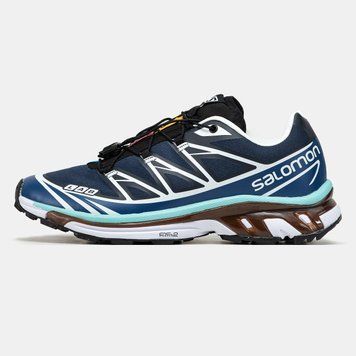 Мужские кроссовки Salomon XT-6 Soft Ground Blue Green Brown фото