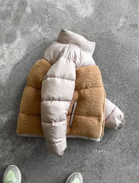 Зимняя куртка барашка Beige Ginger фото