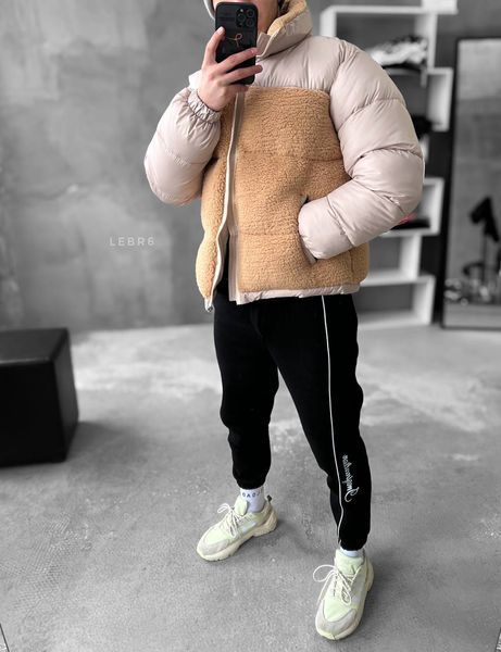 Зимняя куртка барашка Beige Ginger фото