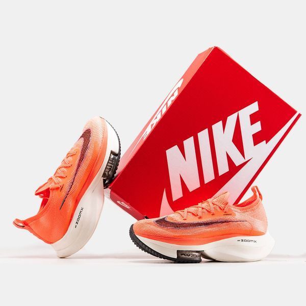 Жіночі та чоловічі кросівки Nike Air ZOOMX VaporFly Orange фото