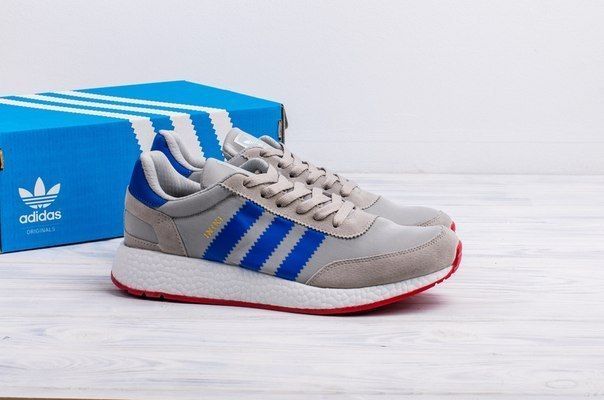 Мужские кроссовки Iniki Grey/Blue Adidas фото