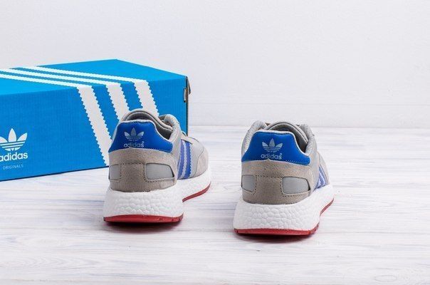 Мужские кроссовки Iniki Grey/Blue Adidas фото