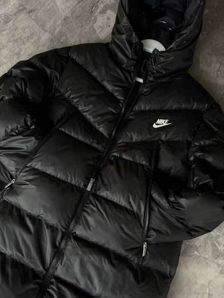 Зимняя парка Nike Black White фото
