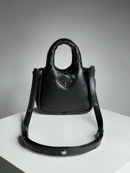 Жіноча сумка Prada Small Padded Soft Nappa-Leather Bag Premium фото