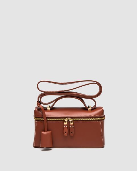 Жіноча сумка Loro Piana Extra Bag 19 Ginger Leather Premium фото
