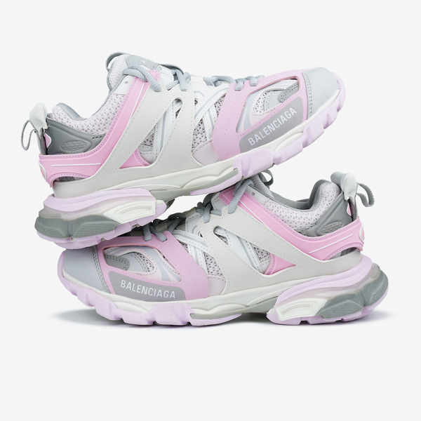Женские кроссовки Balenciaga Track Grey Pink Premium фото