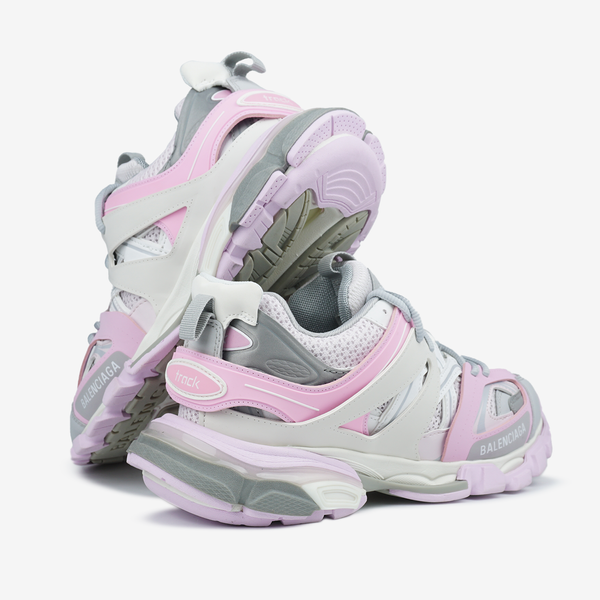 Женские кроссовки Balenciaga Track Grey Pink Premium фото