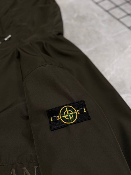 Premium ветровка Stone Island Logo Green фото