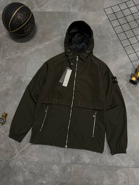 Premium ветровка Stone Island Logo Green фото